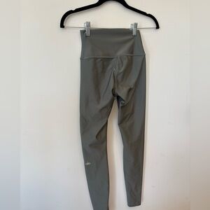 ALO Yoga Olive Gray Seamless High-Waist Leggings